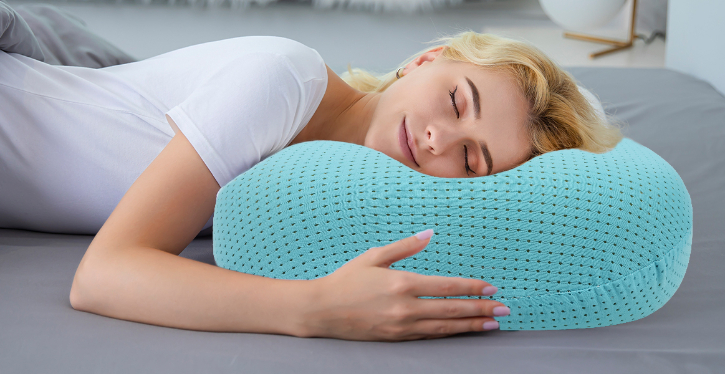 Ergonomically Contoured Silicone Neck Pillow