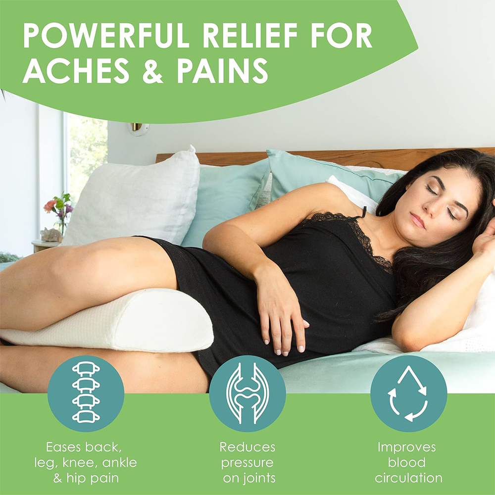 Benefits of using leg support pillows, half-moon pillows