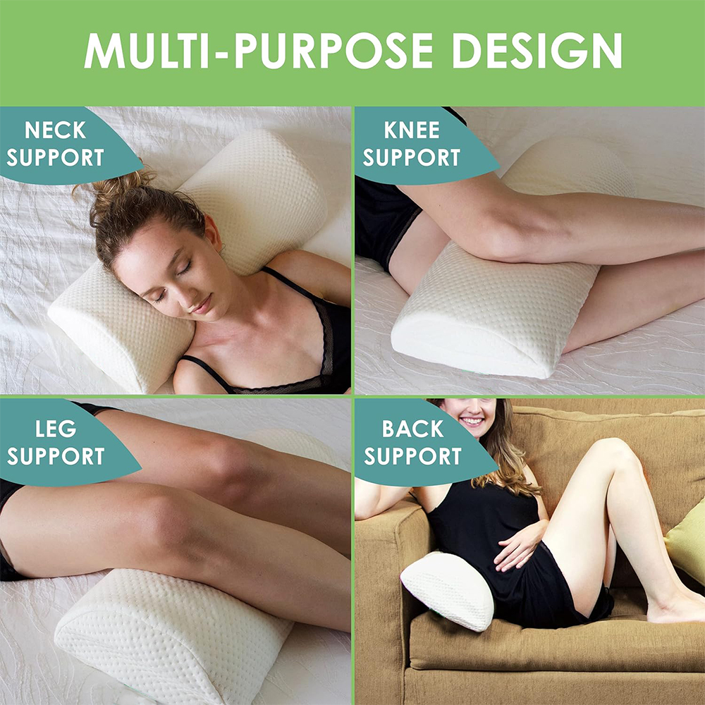 Benefits of using leg support pillows, half-moon pillows