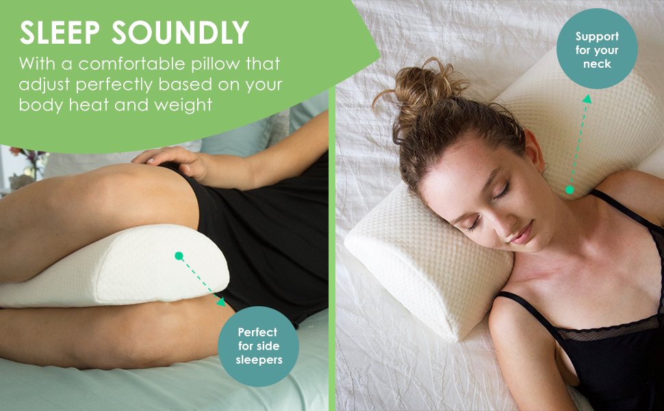 Benefits of using leg support pillows, half-moon pillows