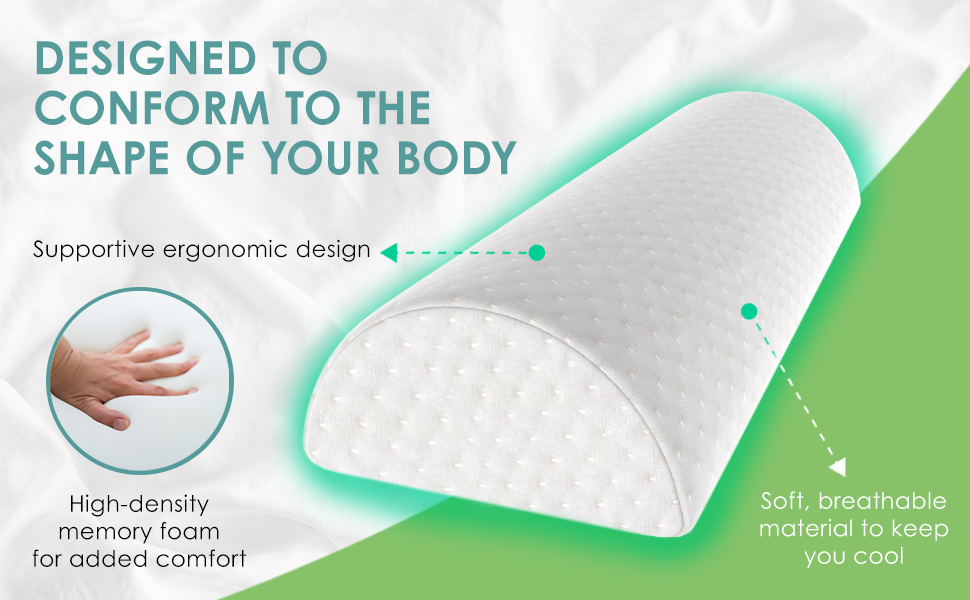 Benefits of using leg support pillows, half-moon pillows