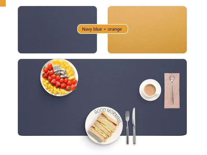 Multi-functional leather desk cushion mouse pad