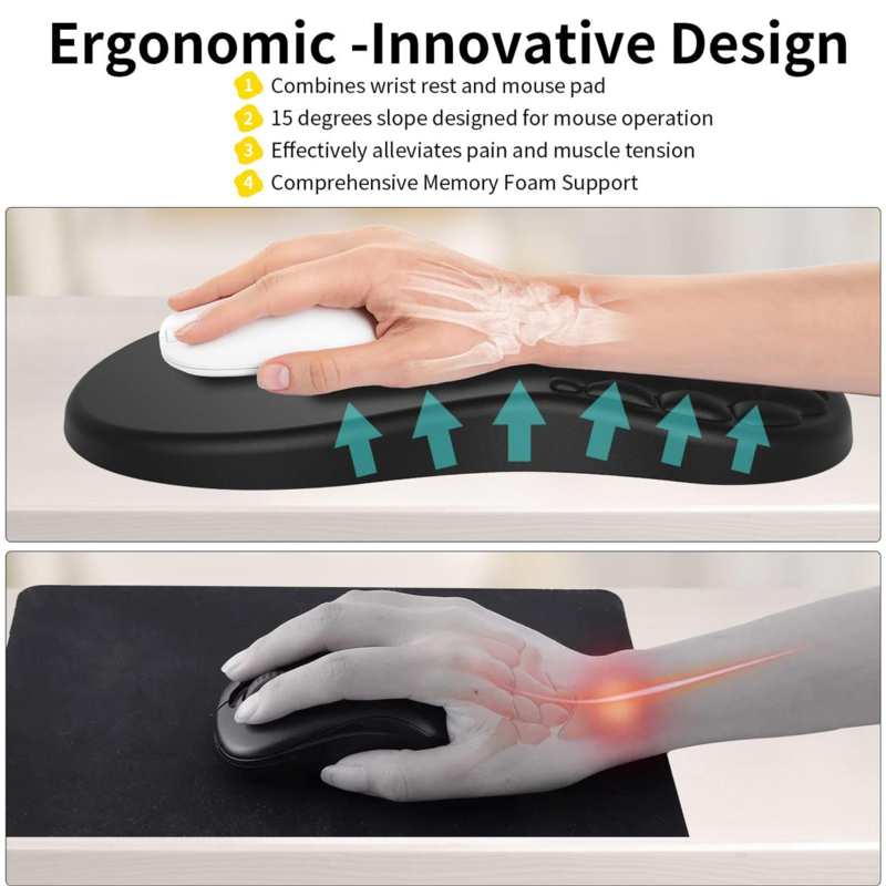 Non-slip base massage design mouse pad