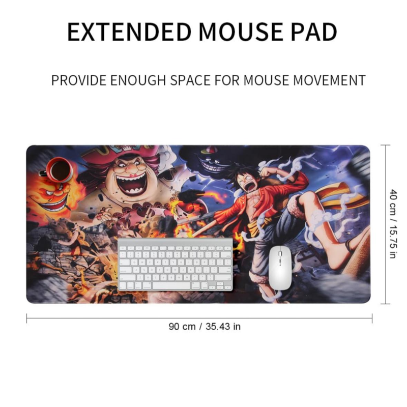 Anime mouse pad, non-slip rubber base pad