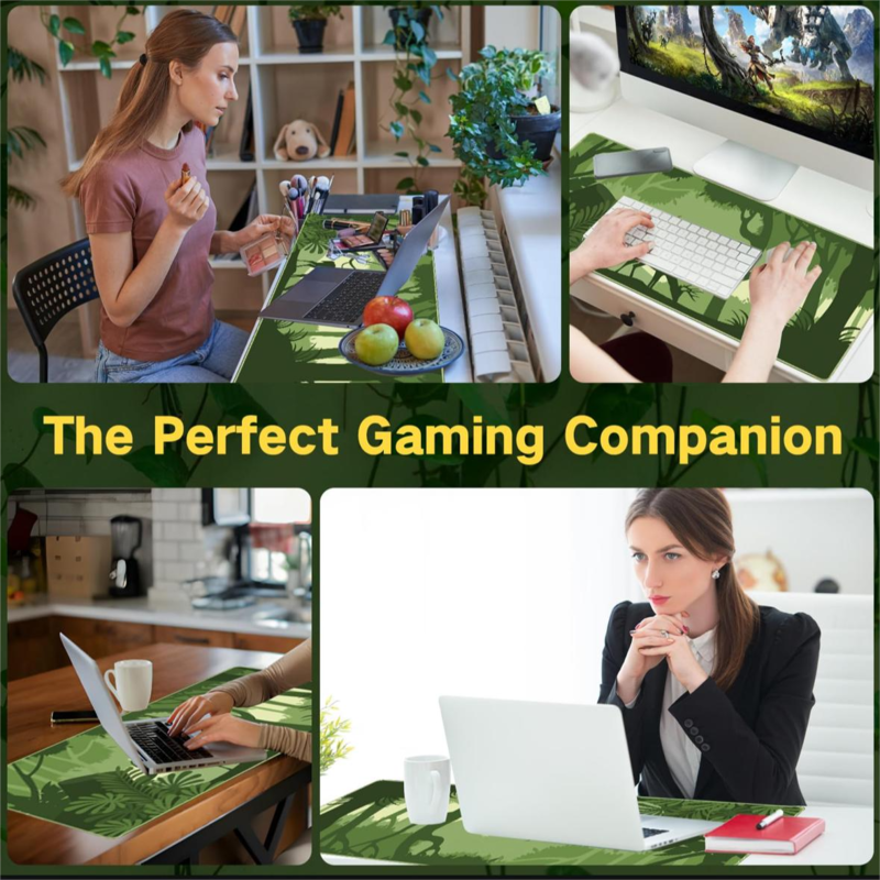 Non-slip rubber base thick gaming mouse pad, 35.4 x 15.7 x 0.12 inches