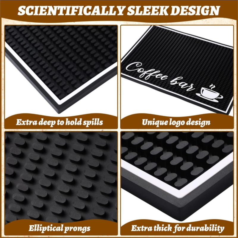 Stylish bar mat with 1 cm thick bar accessories Coffee machine mat countertop bar mat