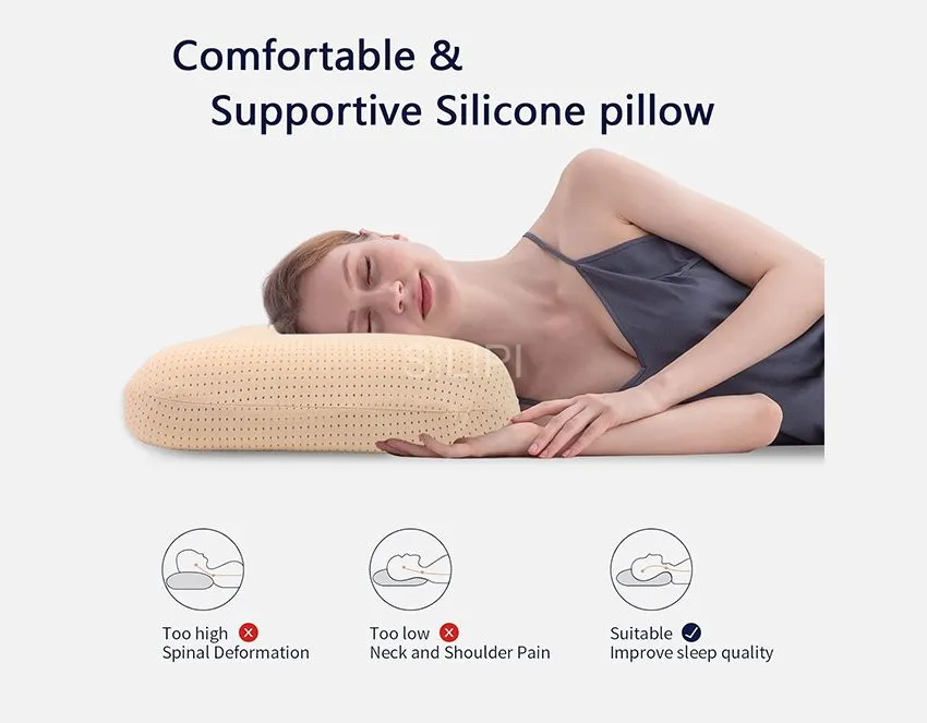 Ergonomic Silicone Pillow, Neck Support Pillow