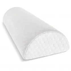 Leg support pillow, half-moon shaped pillow