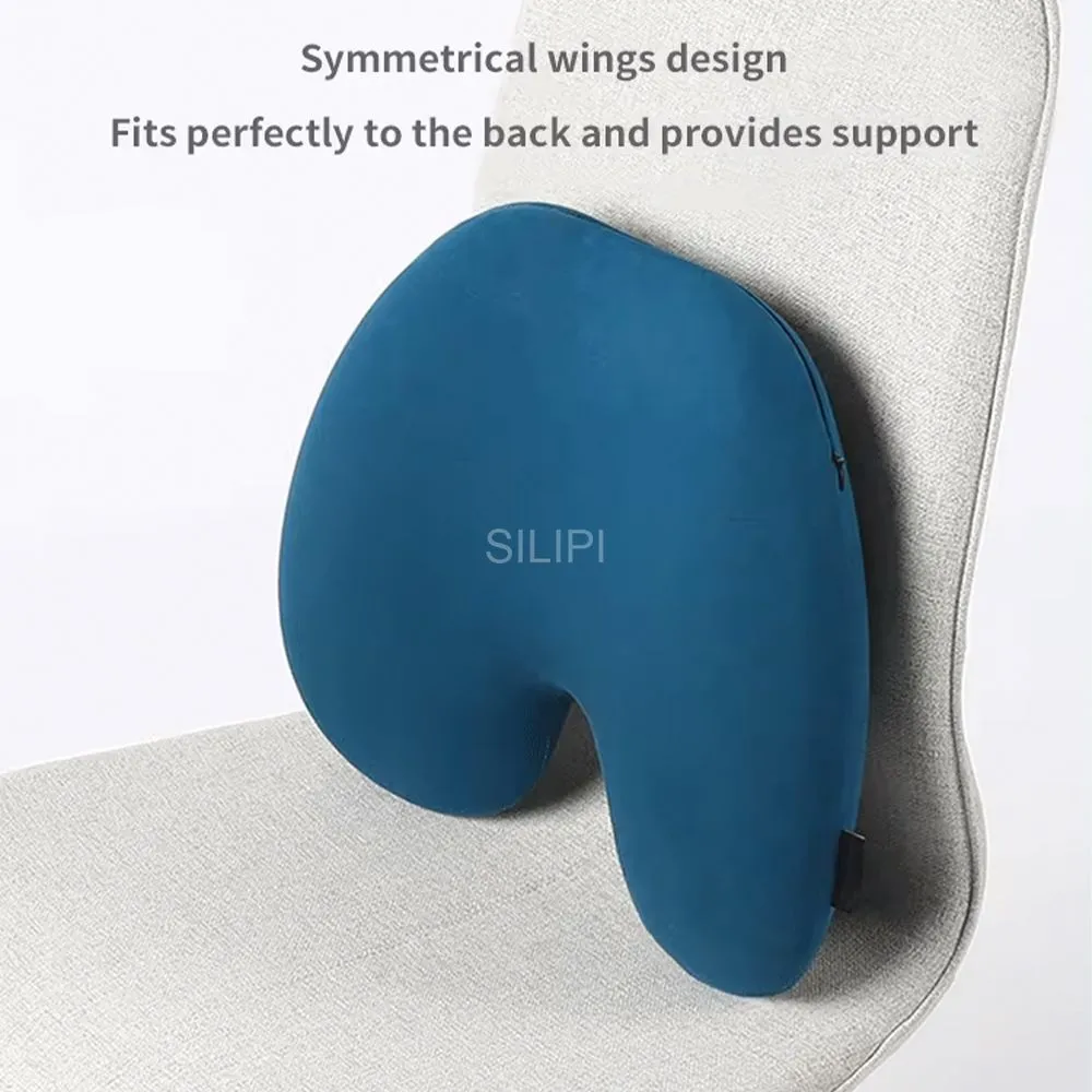 Lumbar support pillow for office, car and gaming chairs