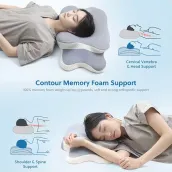 Custom Memory Foam Cervical Pillow Orthopedic Contour Pillow