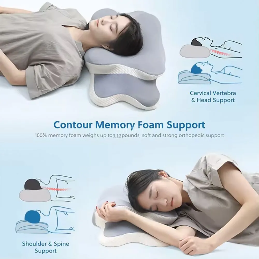 Custom Memory Foam Cervical Pillow Orthopedic Contour Pillow