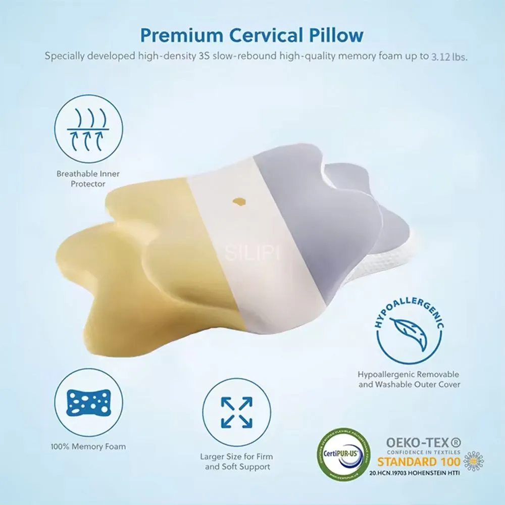 Custom Memory Foam Cervical Pillow Orthopedic Contour Pillow