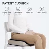 Custom memory foam office chair seat cushion