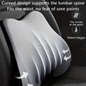 Car Seat Lumbar and Neck Support Pillow Kit