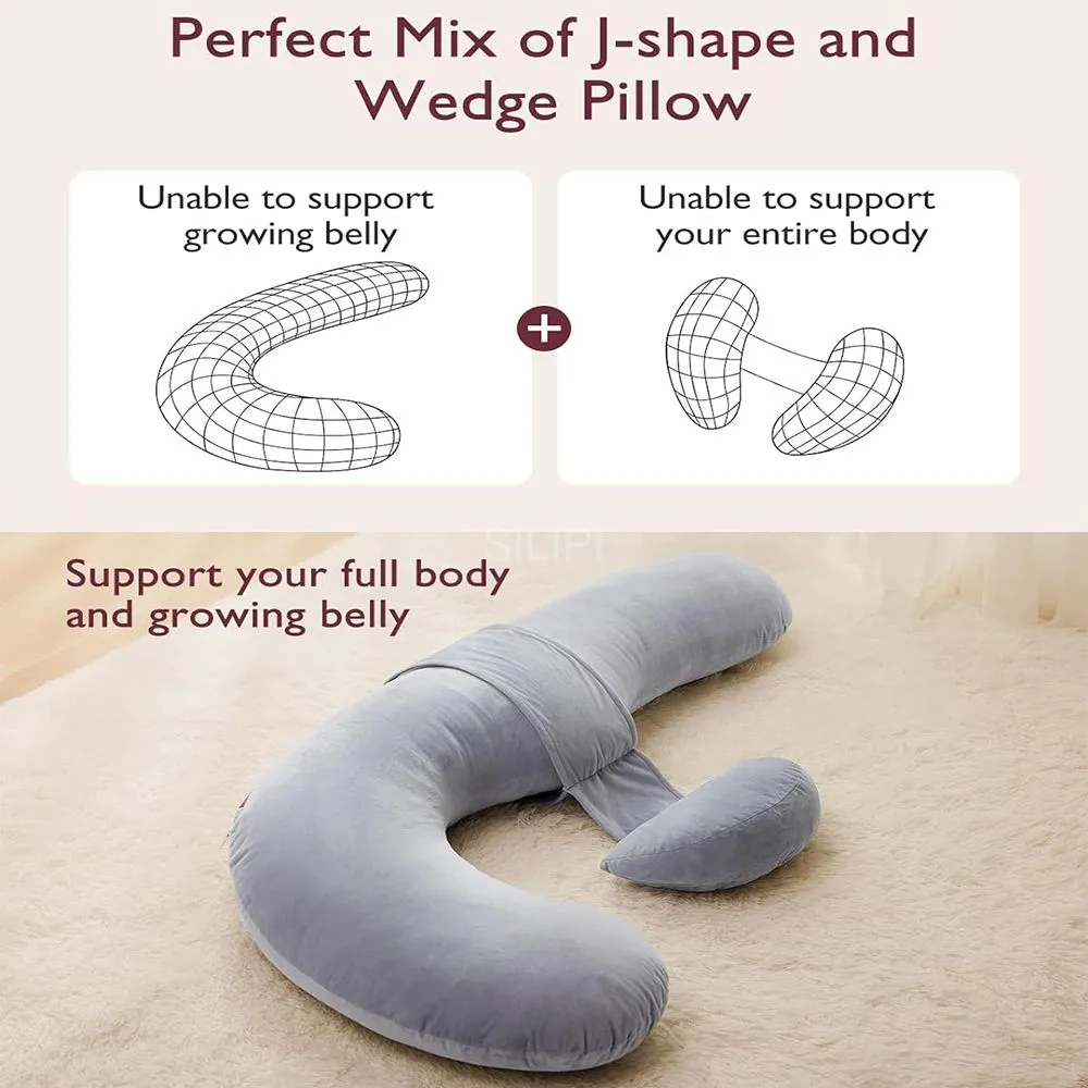 Pregnancy Pillow, F-Shaped Full Body Pregnancy Pillow