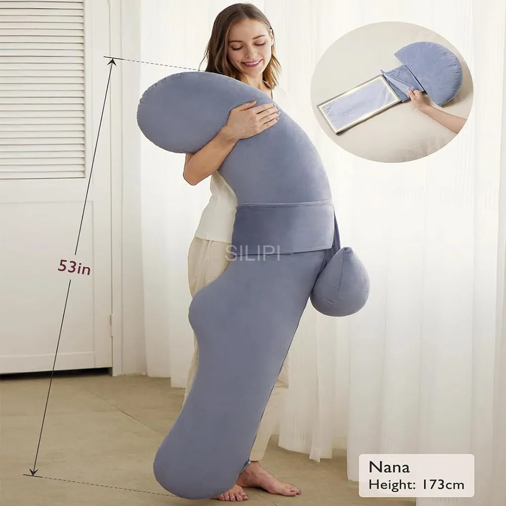 Pregnancy Pillow, F-Shaped Full Body Pregnancy Pillow