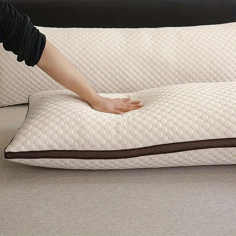 Breathable full body pillow for side sleepers