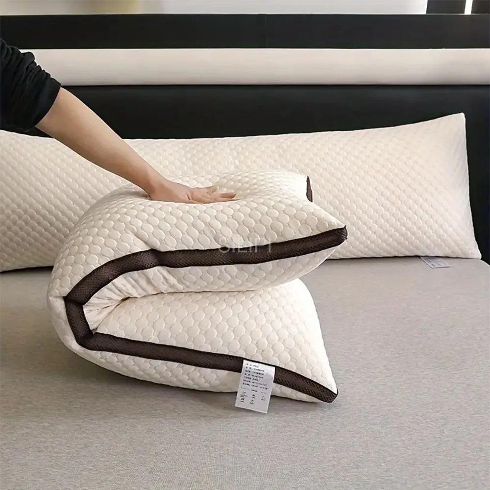 Breathable full body pillow for side sleepers