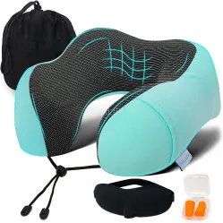 Adjustable Travel Pillow, Memory Foam Travel Neck Pillow