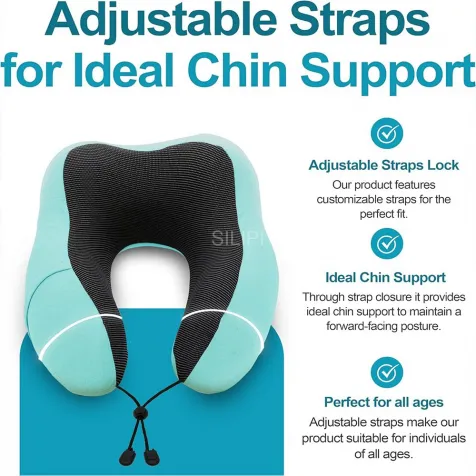 Adjustable Travel Pillow, Memory Foam Travel Neck Pillow