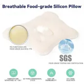 Newborn Soft Breathable Silicone Sleep Pillow