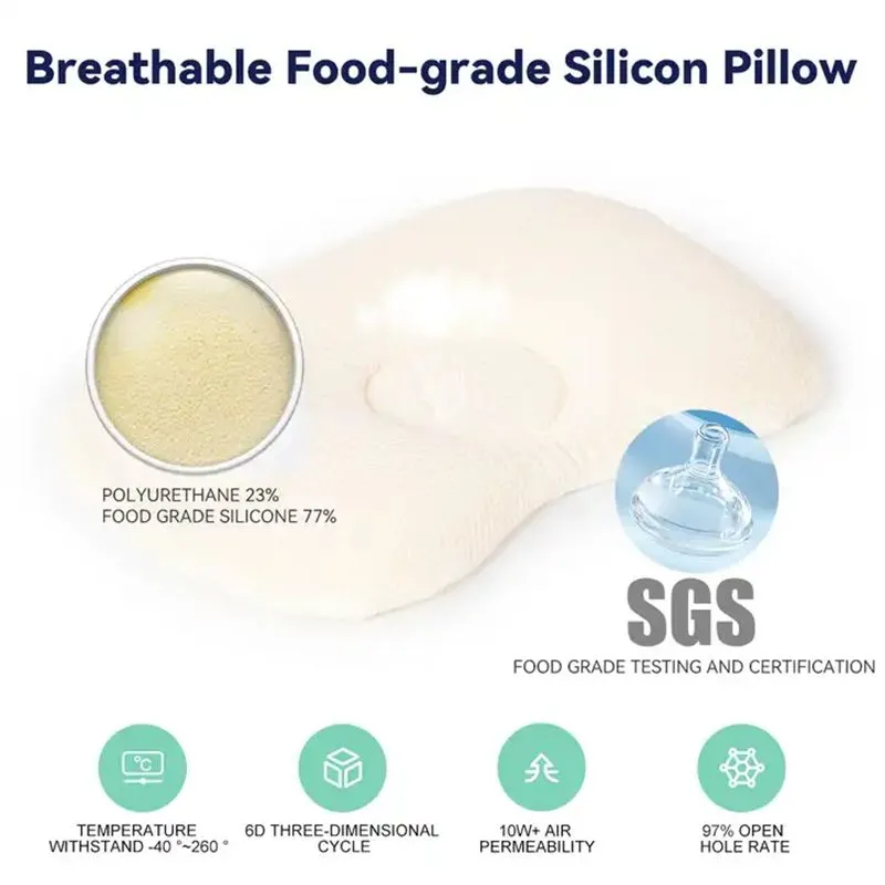 High Quality Baby Silicone Foam Corn Shaped Sleep Pillow