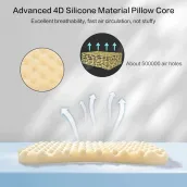 Removable Machine Washable Silicone Toddler Pillow