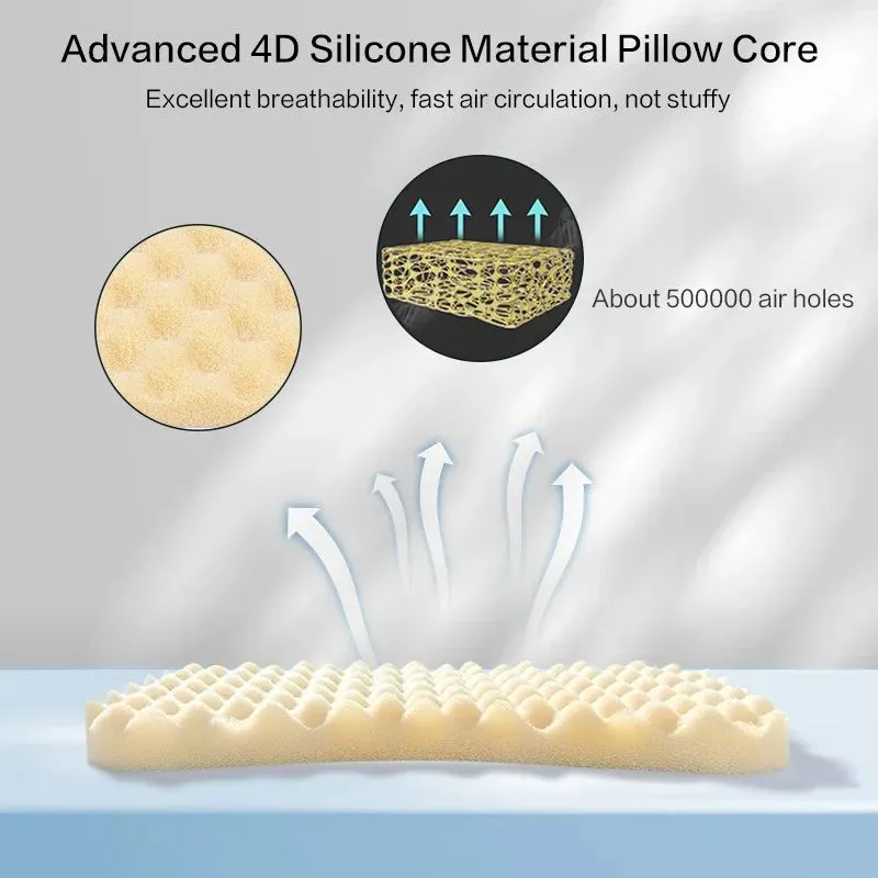 Removable Machine Washable Silicone Toddler Pillow