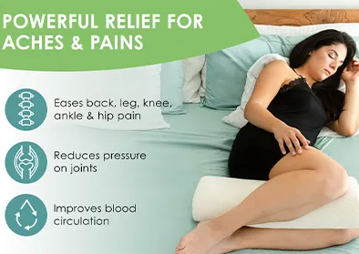 Benefits of using leg support pillows, half-moon pillows