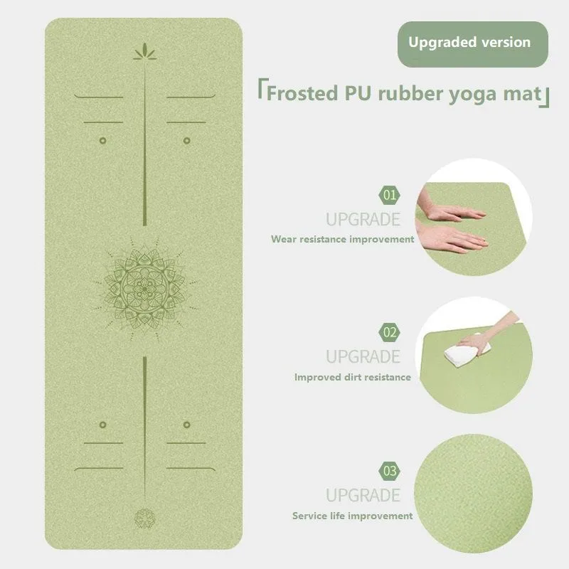 Professional yoga mat Natural rubber non-slip shock absorption silent fitness mat available for men and women