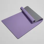 Purple TPE widened home yoga mat non-slip shock absorption