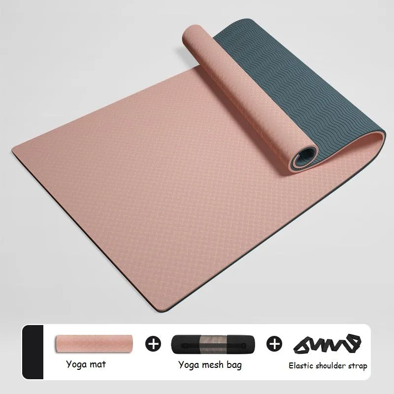 Hot selling 8mm thickness non-slip absorbent fitness yoga mat