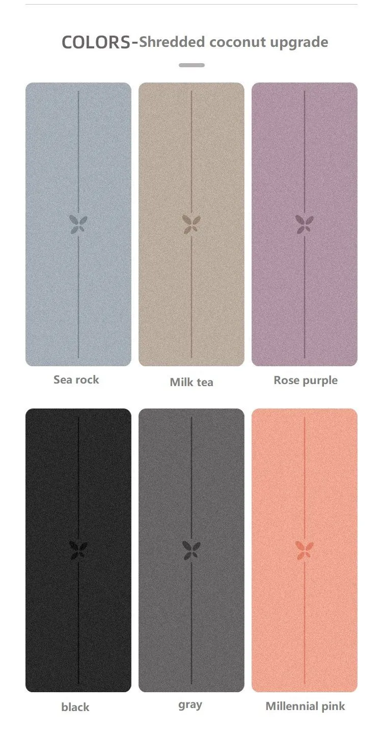 Butterfly pattern professional fitness natural rubber non-slip absorbent yoga mat can be customized LOGO pattern