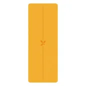 Upgrade the popular yellow scrub 5 mm thick dance fitness natural rubber yoga mat