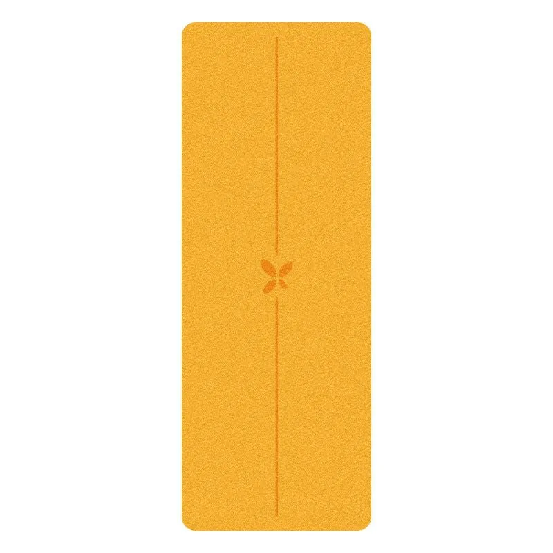 Upgrade the popular yellow scrub 5 mm thick dance fitness natural rubber yoga mat