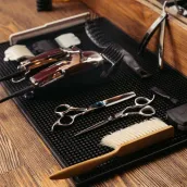 Custom Workstation Barber Station Mats