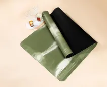 Environmentally friendly custom non-slip Pu yoga mat mixed color 100% natural rubber Pu yoga mat