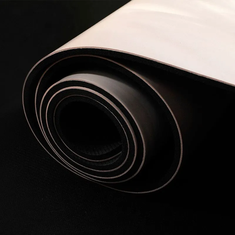 Environmentally friendly custom non-slip Pu yoga mat mixed color 100% natural rubber Pu yoga mat