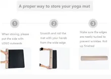 Environmentally friendly custom non-slip Pu yoga mat mixed color 100% natural rubber Pu yoga mat