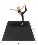 Eco Friendly Extra Wide and Long Exercise Mats for Durable Men and Women