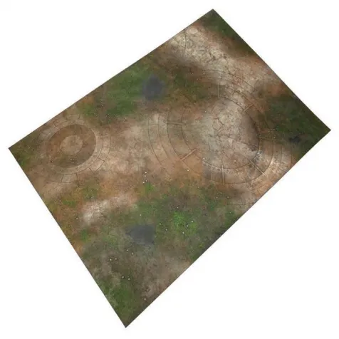 6' x 4' Open Field Grass Terrain Neoprene Tabletop Wargaming Grass Field Battle mat with Carrying Case