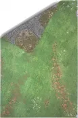 6' x 4' Open Field Grass Terrain Neoprene Tabletop Wargaming Grass Field Battle mat with Carrying Case