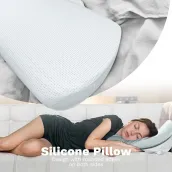 Silicone Antibacterial and Anti-mite Pillows Neck Pillow Bed Pillow for Sleeping Ergonomic Cervical