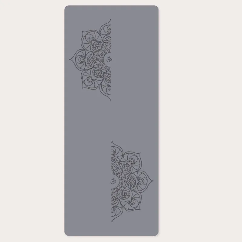 Yoga mat PU+ natural rubber mat widened and thickened silent dance mat