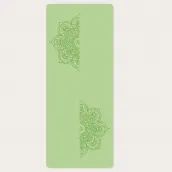 Custom solid color and patterned natural rubber yoga mat