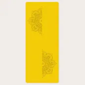 Custom solid color and patterned natural rubber yoga mat