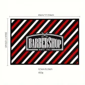 Barber Tools Organizer Mat 14”X 9” (RED) Flexible PVC Station Mat, Professional Mat