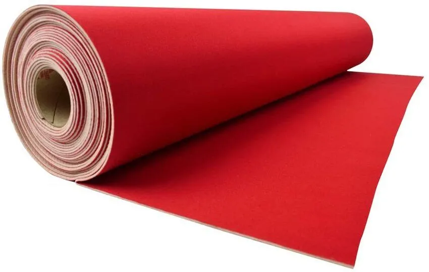 Rubber Floor Runner 27" X 15' X 1.5MM RED Neoprene Floor Protection Roll