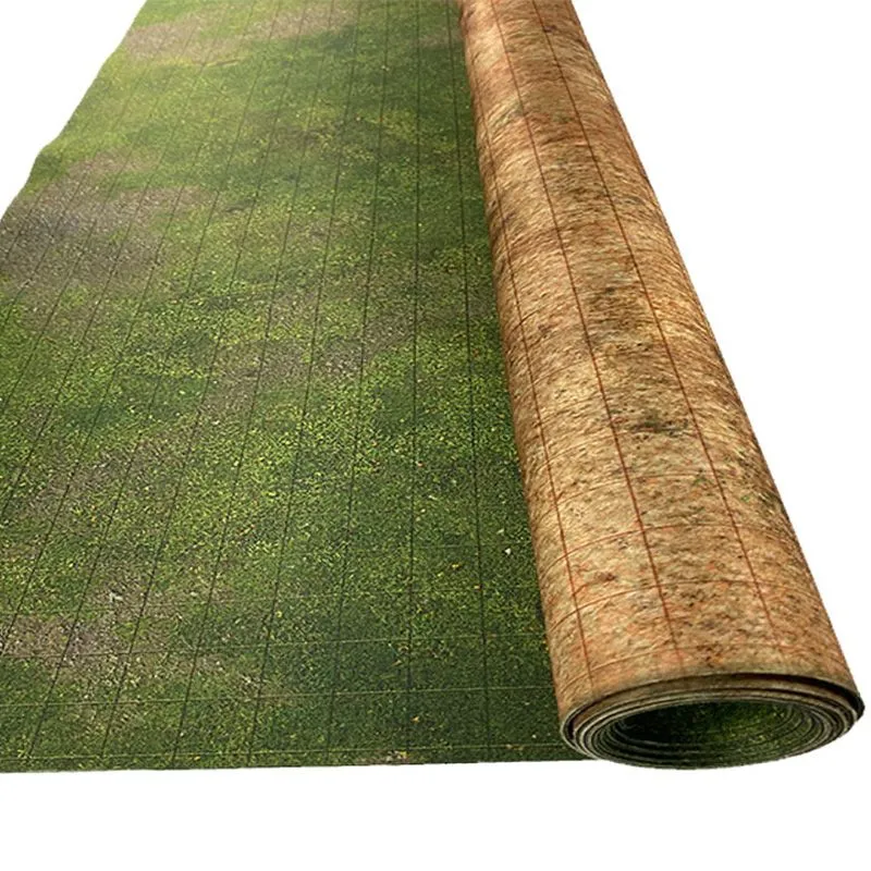 Double Sided Natural Rubber Non Slip Wargame Grass + Desert Battle Mat