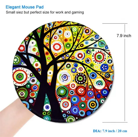 Circular mouse pad suitable for ladies office home desktop laptop